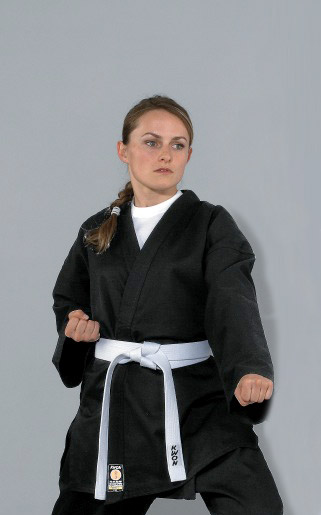 Karatejacke Traditional schwarz 8 oz