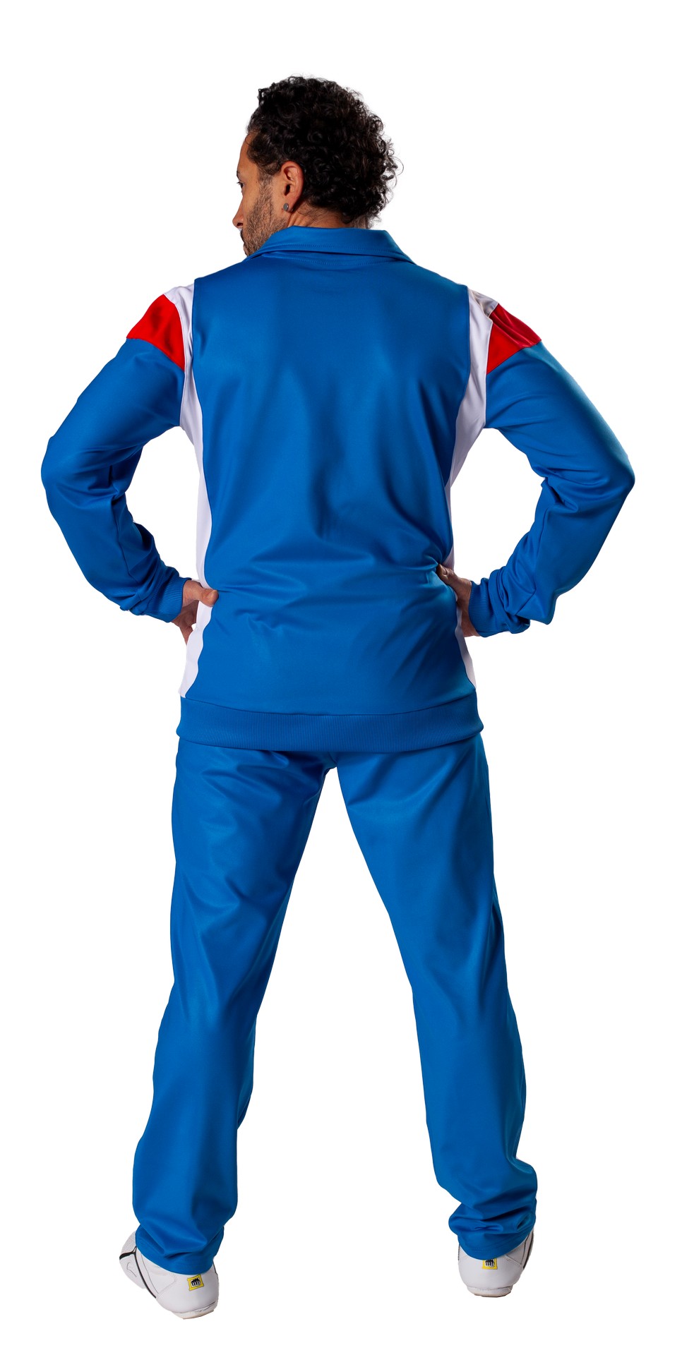 Trainingsanzug 1980 blau/weiß/rot